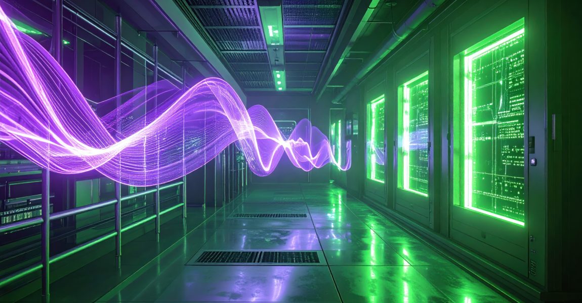 AI data center powered by renewable energy illustrating climate tech investment and clean energy innovation