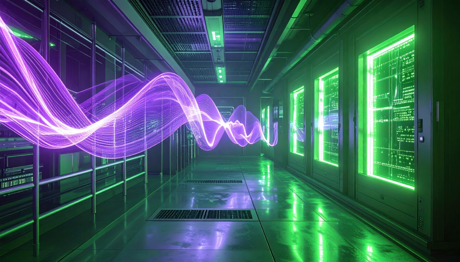 AI data center powered by renewable energy illustrating climate tech investment and clean energy innovation