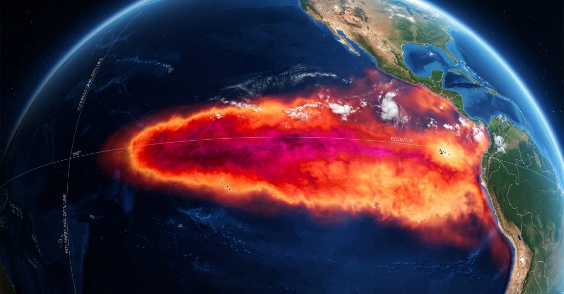 Super El Niño and climate change driving rising global temperatures